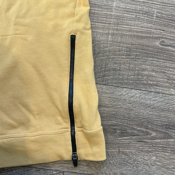 Men's Lux French Terry Pullover Hoodie Gold Medium mustard color - Picture 3 of 4